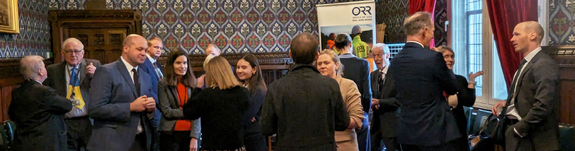 Members of the ORR senior team answering questions at a parliamentary drop-in session