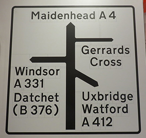 Margaret Calvert road sign