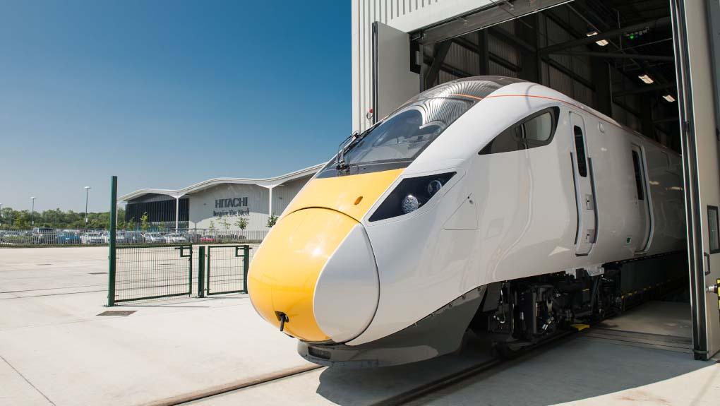 Hitachi train at Newton Aycliffe