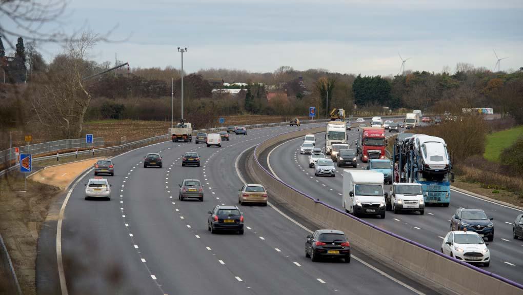 Smart motorway in England