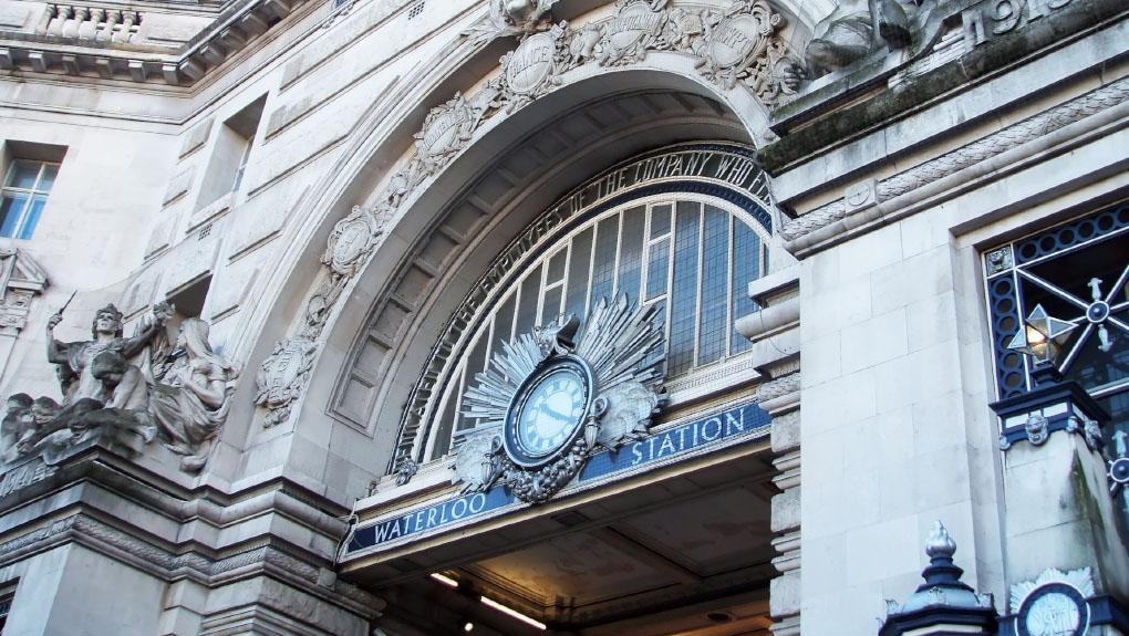 London Waterloo railway station entrance