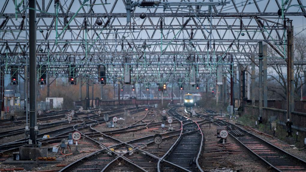 Tracks at Manchester Piccadilly Station