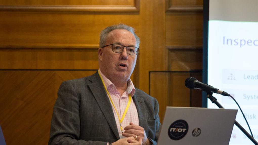 Paul Appleton speaking at a rail Cyber Security conference 