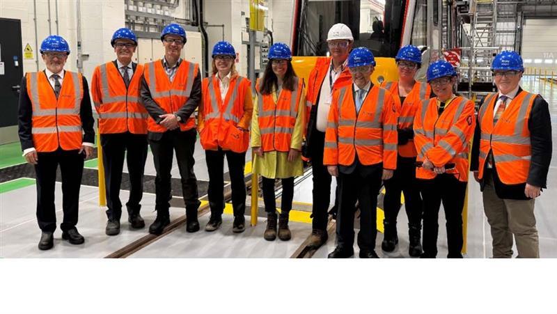 Board members on site visit