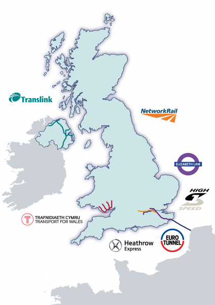 UK networks map