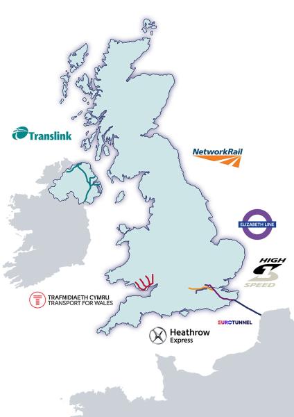 UK networks map