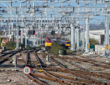 Track views from Cardiff Central station