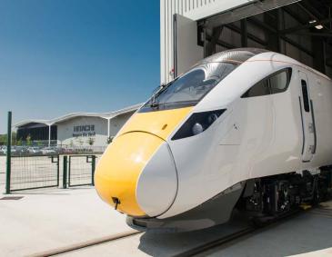 Hitachi train at Newton Aycliffe