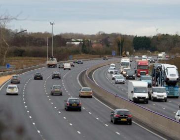 Smart motorway in England