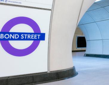 Bond Street Elizabeth Line station in London