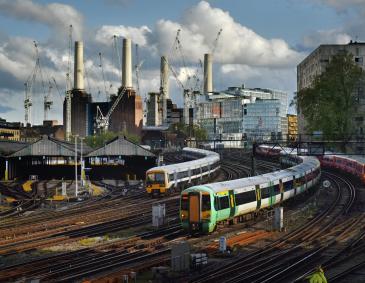 Trains approaching Victoria